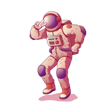 正在跳舞的宇航员航天员图片免抠素材