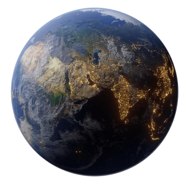 地球晨昏线位于中东地区9930237png免抠图片素材