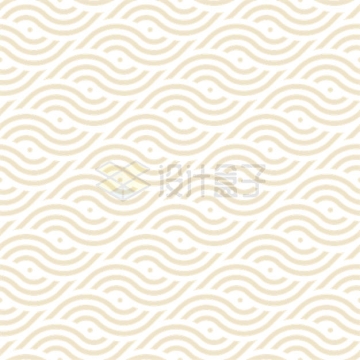 金色中国风波浪图案3995713矢量图片免抠素材