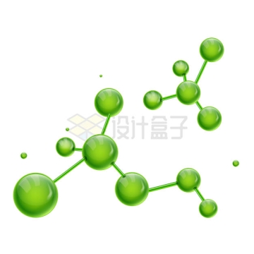 绿色圆球组成的分子结构示意图9227812矢量图片免抠素材