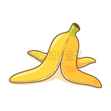 扔地上的卡通香蕉皮4280556矢量图片免抠素材