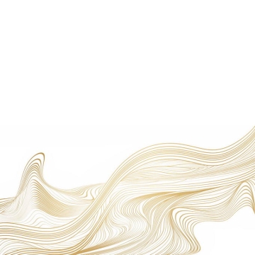 抽象金色线性线条波浪线装饰1419343图片素材