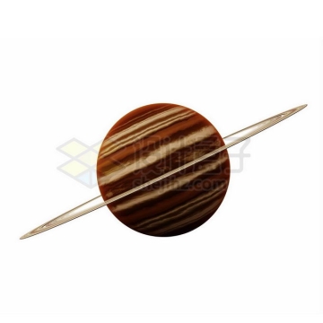 一颗类似于土星带行星环的气态巨行星系外行星3D模型6966478PSD免抠图片素材