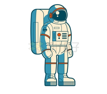 扁平化风格身穿宇航服的宇航员6361822矢量图片免抠素材
