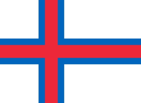 标准版法罗群岛国旗图片素材
