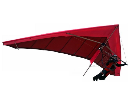 红色滑翔翼悬挂滑翔机三角翼极限运动5810835png免抠图片素材