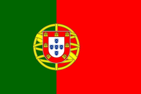 标准版葡萄牙国旗图片素材