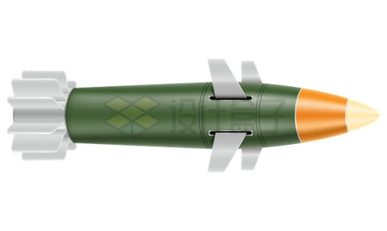 一款绿色的航空炸弹3374958矢量图片免抠素材