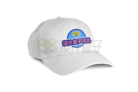 白色帽子棒球帽鸭舌帽品牌logo样机侧前方图1279055PSD免抠图片素材