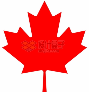 加拿大国旗枫叶旗中的枫叶图案png图片素材