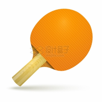 黄色的乒乓球拍537959png图片素材