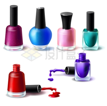 Various color nail polish bottle 8949563 vector picture free material