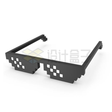 马赛克眼镜3D模型6010126PSD免抠图片素材