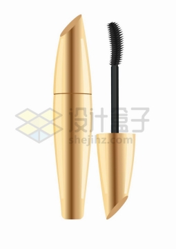  Gold packaging mascara cosmetics png picture matt free vector material