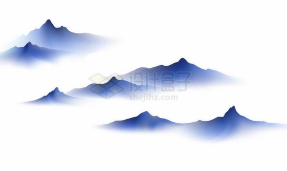  Chinese style landscape painting, ink painting, mountain scenery, 6612104, vector pictures, free of cutting materials