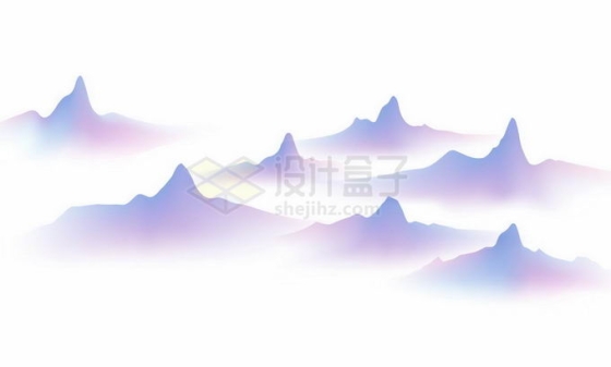  Chinese style landscape painting, ink painting, mountain scenery, 8372127, vector picture, free of cutting material