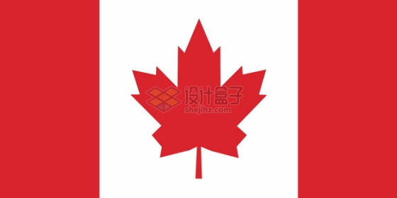 标准版加拿大国旗枫叶旗图案png图片素材