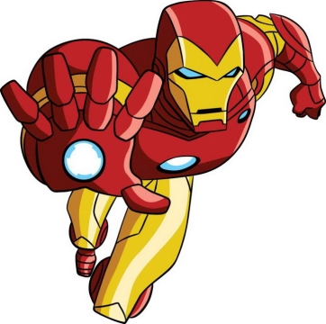  Simple style Iron Man Marvel cartoon superhero picture free material