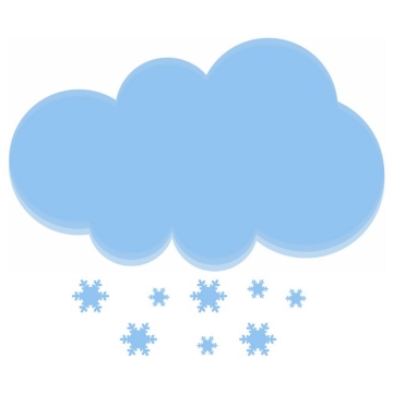下雪天气预报蓝色文本框对话框987979PSD图片免抠素材