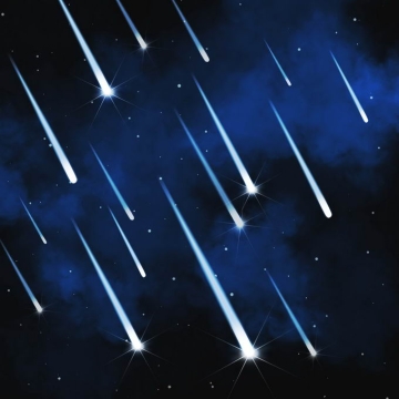 蓝色夜晚星空中的白色星轨流星效果快速飞行的光效果7336419图片免抠素材免费下载