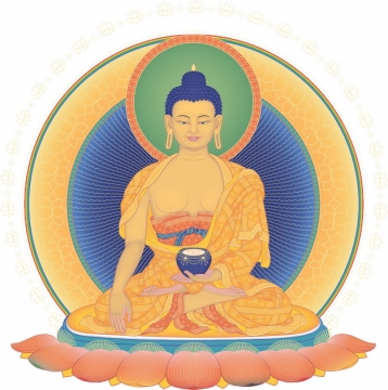 佛教释迦摩尼佛祖画像png图片素材