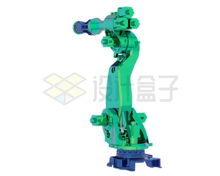 绿色的机械手臂3D渲染图9506207PSD免抠图片素材