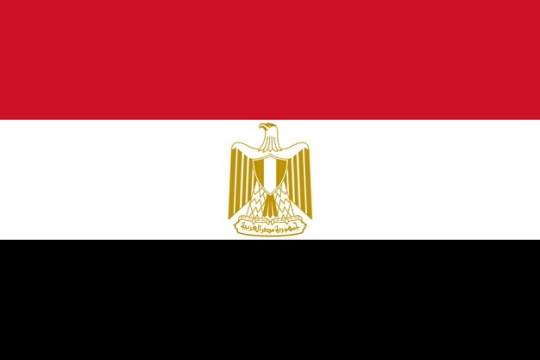 标准版埃及国旗图片素材