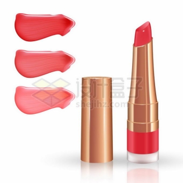  Red lipstick cosmetics and application effect 8306936 vector picture free material