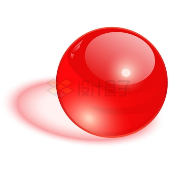 一颗透着光的红色圆球4596387矢量图片免抠素材