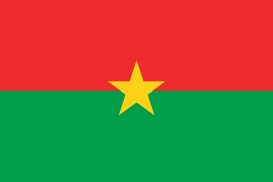 标准版布基纳法索国旗图片素材