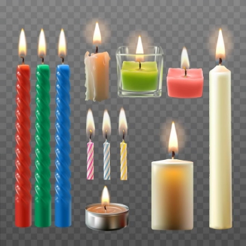 各种各样的生日蜡烛香薰蜡烛2078764矢量图片免抠素材