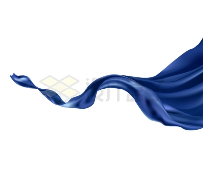 飘舞的蓝色旗帜幕布4629017矢量图片免抠素材