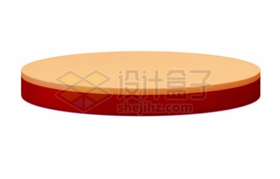 红色金色3D立体风格圆形展台7987130矢量图片免抠素材
