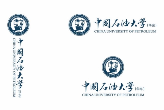 3款中国石油大学校徽LOGO标志AI矢量图片免抠素材