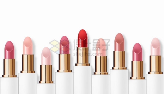  Lipstick, cosmetics, png pictures with different color sizes