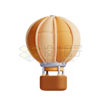 黄色的卡通热气球3D模型7599650PSD免抠图片素材
