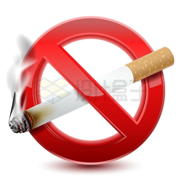 禁止吸烟禁烟标志3D图案1746593矢量图片免抠素材