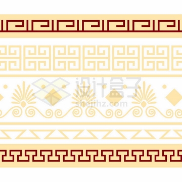  Various backtracking pattern border separation line 4097298 vector picture cut free material