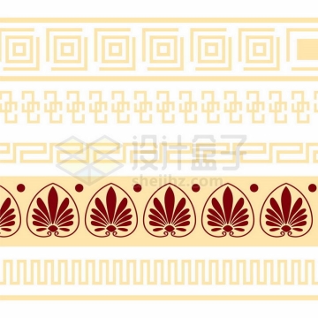  All kinds of palindrome pattern border separation line 3206673 vector picture cut free material