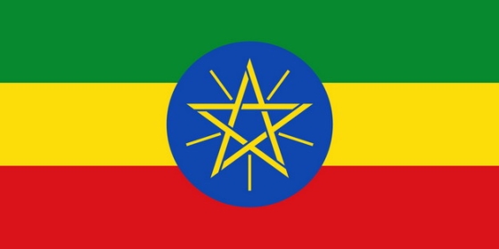 标准版埃塞俄比亚国旗图片素材