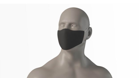 塑料模特人体戴口罩正面6489175图片素材