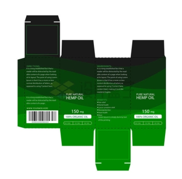 一款绿色的包装盒纸盒子设计图7547572矢量图片免抠素材