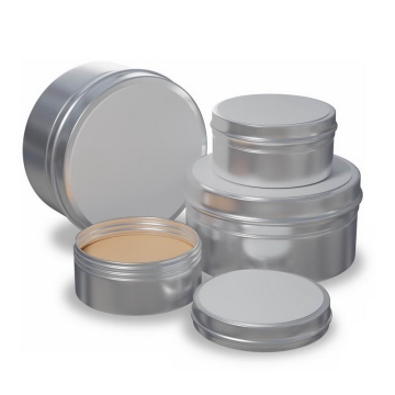 各种空白包装的化妆品金属材质的铝盒子9365721图片免抠素材
