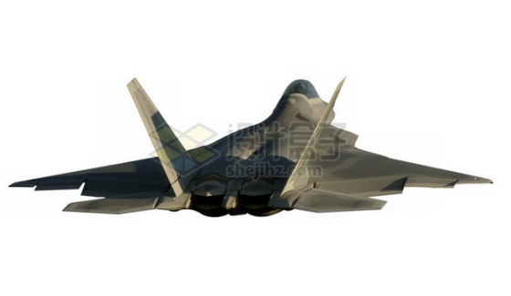 F22猛禽战斗机后视图png免抠图片素材