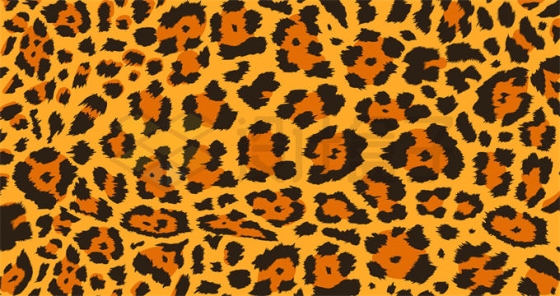 一款豹纹花纹图案横版背景图3009453矢量图片免抠素材