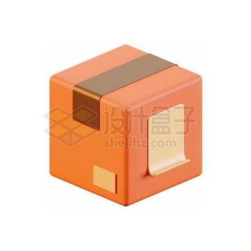 打包好的物流快递产品外包装盒3D模型8572589PSD免抠图片素材