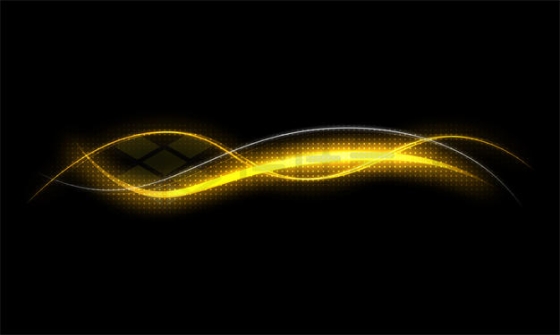 黄色光线组成的曲线装饰5219505PSD免抠图片素材