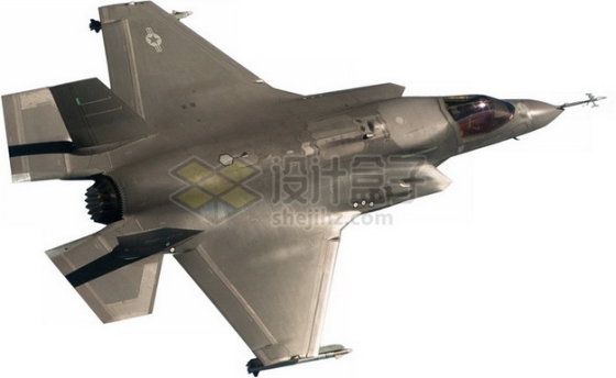 F-35B肥电战斗机顶视图png免抠图片素材