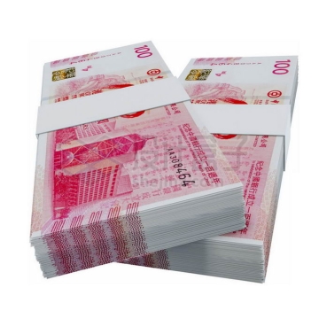 两沓整齐的100港元两万元港币钞票纸币纪念币3252364免抠图片素材