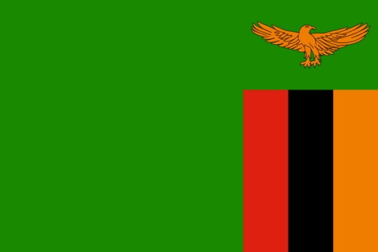 标准版赞比亚国旗图片素材